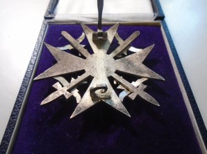 SPANISH CROSS In Silver w/Swords (Otto Schickle) image 5