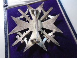 SPANISH CROSS In Silver w/Swords (Otto Schickle) image 6
