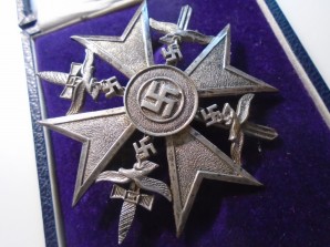 SPANISH CROSS In Silver w/Swords (Otto Schickle) image 7