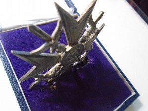 SPANISH CROSS In Silver w/Swords (Otto Schickle) image 8