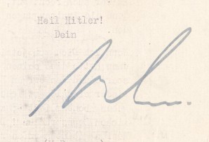 MARTIN BORMANN Signed Letter Jan/1945 image 2