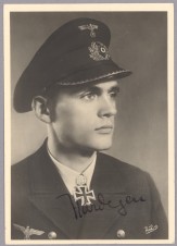 U Boat Ace Reinhard Hardegen Signed Photo & Letter image 1