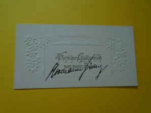 HERMANN GORING Signed Christmas Card image 1
