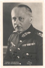 WEERNER VON FRITSCH SIGNED PHOTO image 1