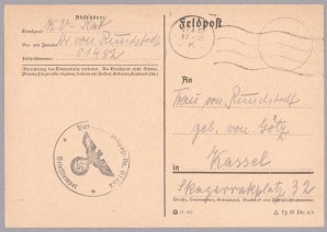 GERD VON RUNDSTEDT Signed Mailed Letter to his Wife image 1