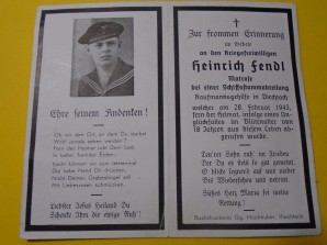 German Death Card Kriegsmarine Ship-master unit image 1